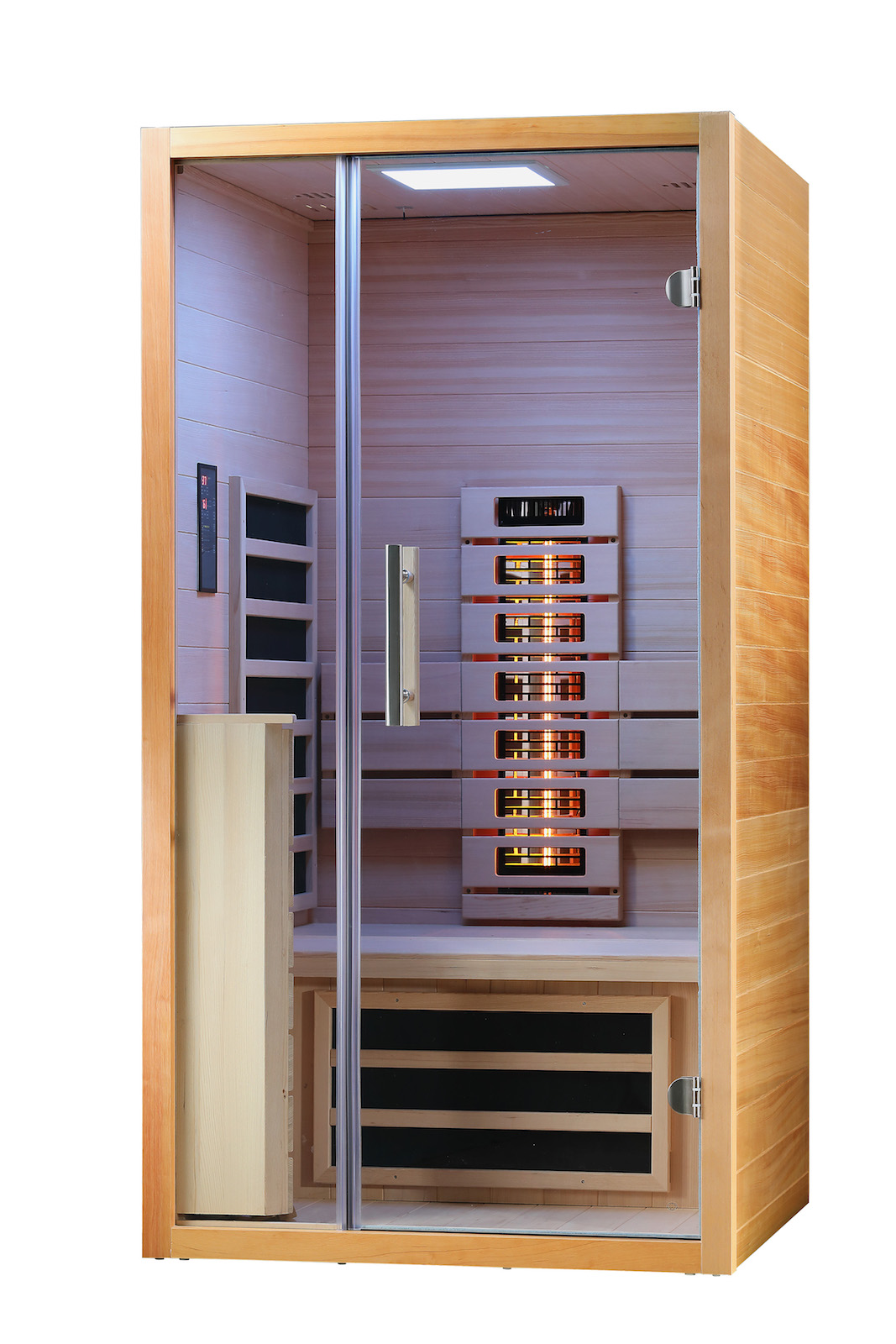 VITALhome Sunlight 90 Infrarotkabine Infrarotstrahler inkl. 400W Frontstrahler ca. 90x105x190cm