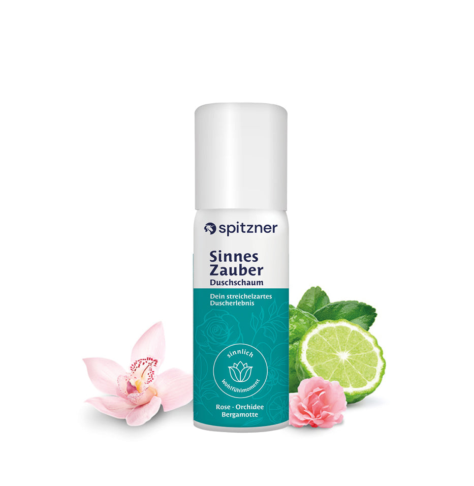 Spitzner Duschschaum Entdecker-Set klein 8x 50 ml Wellness-Dusche sanft hautverträglich 100% vegan 8er Set