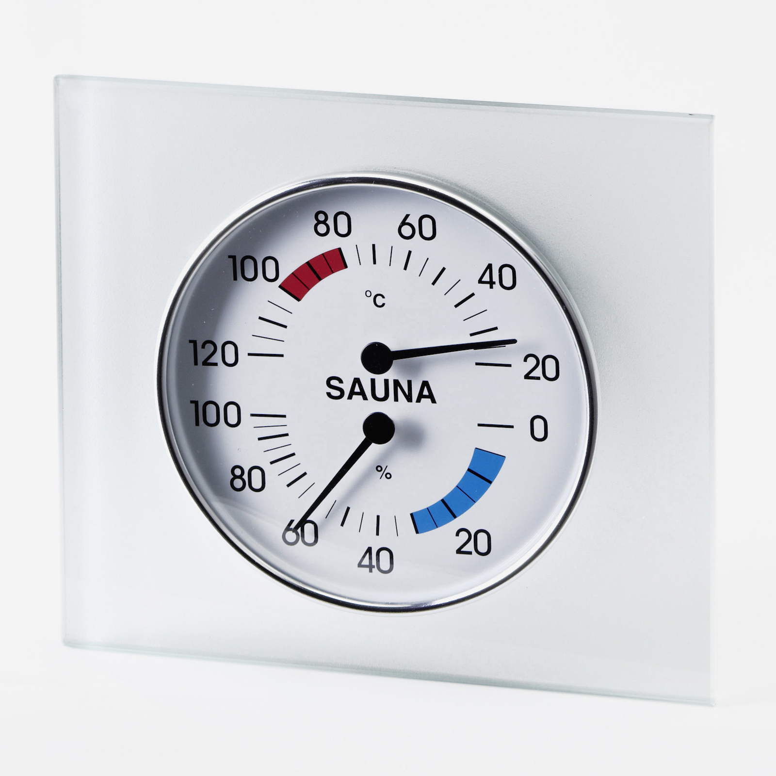 Infraworld Klimamesser mit Glasrahmen Saunazubehör Saunamessgerät S2288 Infraworld Klimamesser mit Glasrahmen Saunazubehör Saunamessgerät S2288