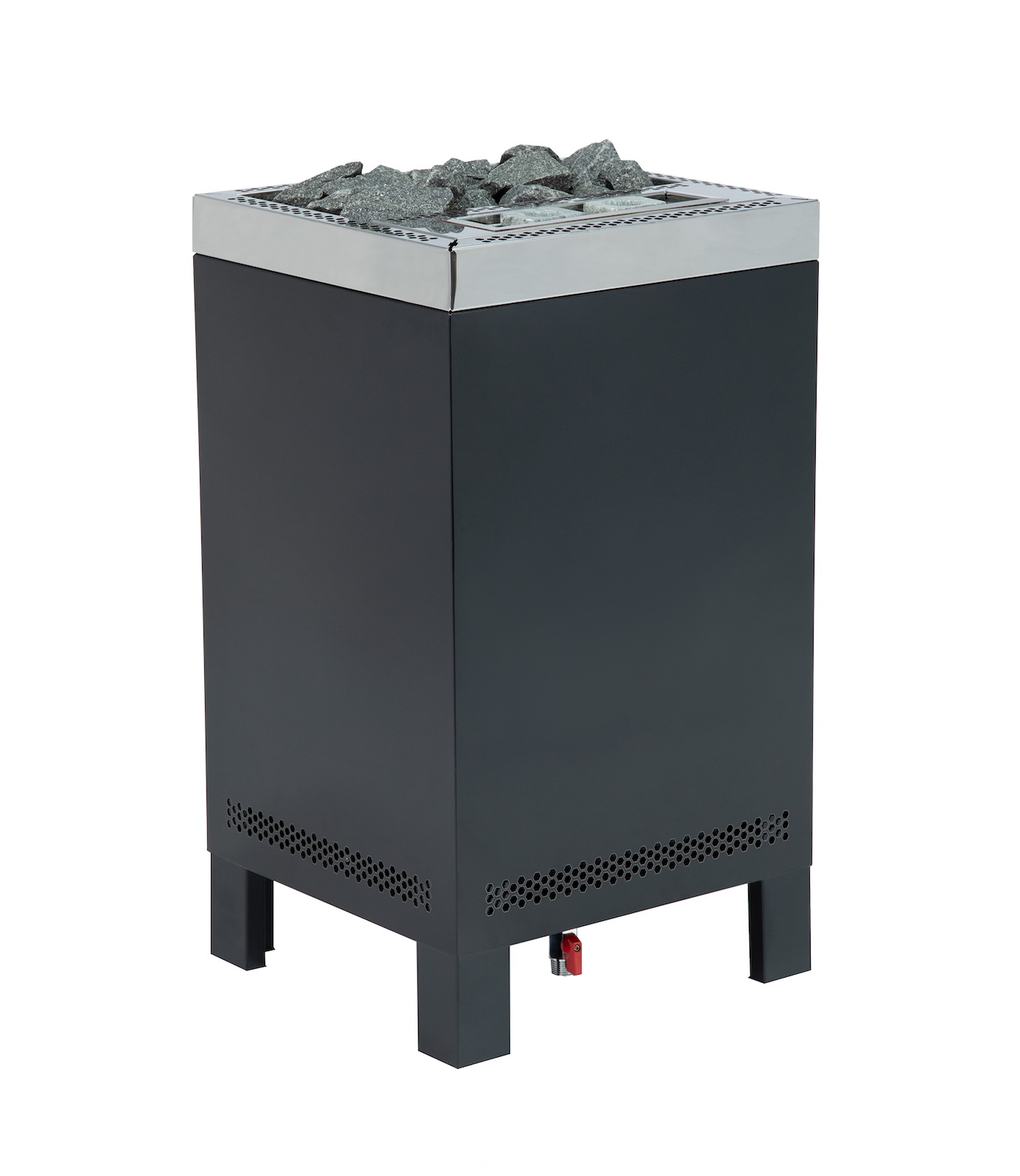 Infraworld Sparta Floor Combi Verdampferofen 9 kW schwarz inkl. Saunasteine