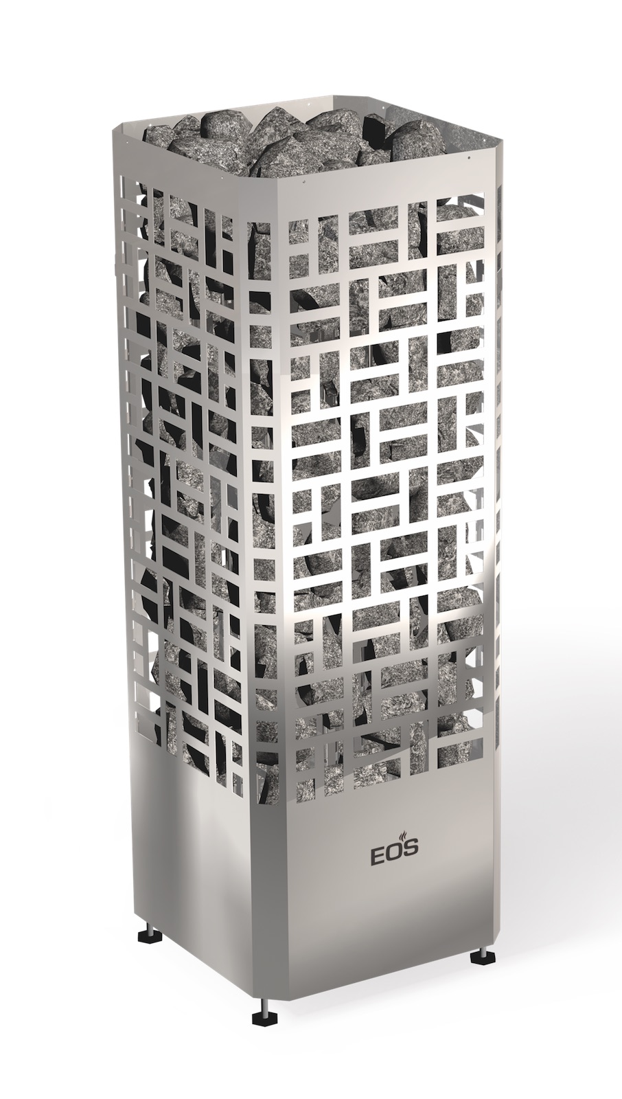 Eos Edge 9 kW finnischer Saunaofen Elektro Standofen Edelstahl