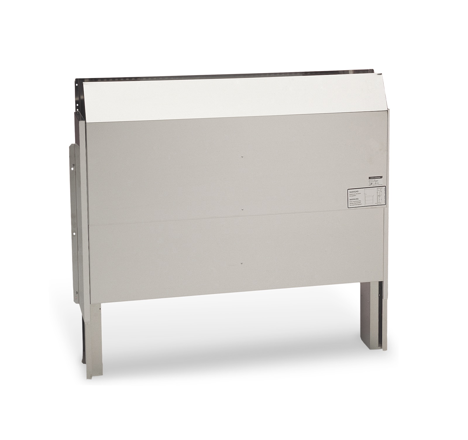 Produktdatenblatt Eos 46.U Compact 7,5 kW Saunaofen Hinterwandofen Standofen Edelstahl blank