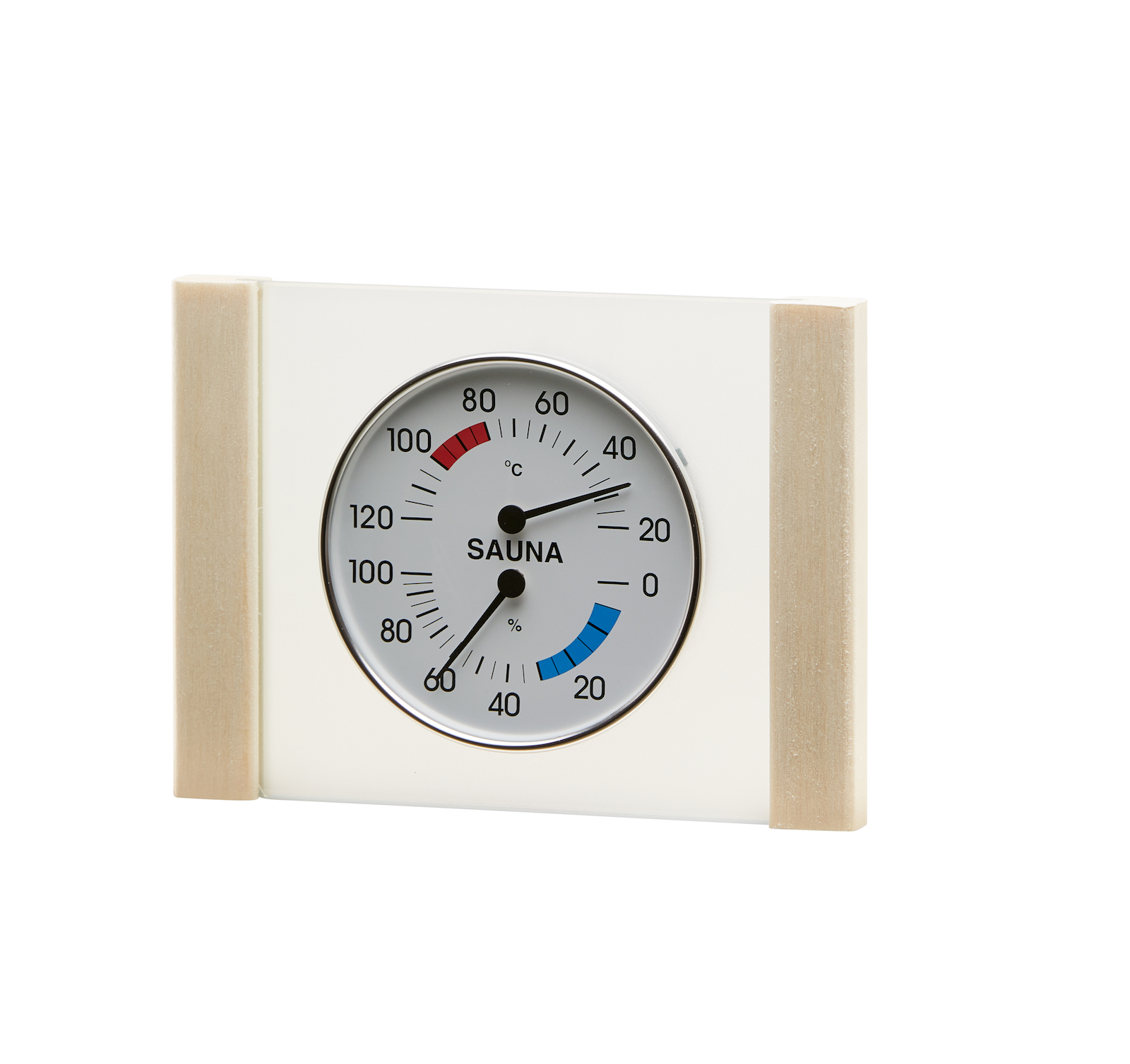 Infraworld Klimamesser mit Glas Holzrahmen in Espe Sauna Thermometer Hygrometer Infraworld Klimamesser mit Glas Holzrahmen in Espe Sauna Thermometer Hygrometer