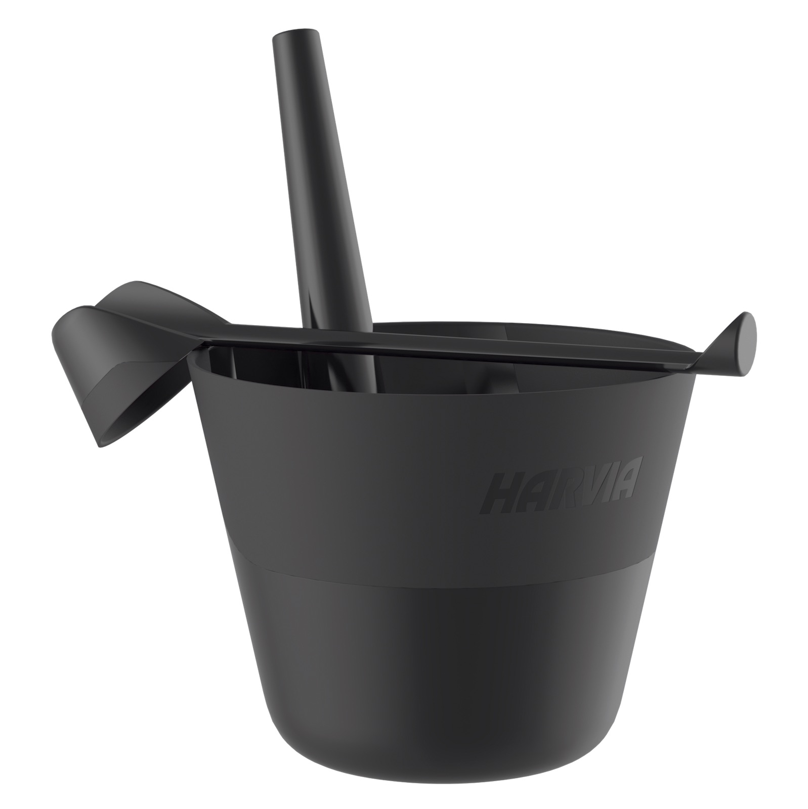 Harvia Click Saunakübel und Schöpfkelle Saunaeimer mit Aufgusskelle Kunststoff schwarz Harvia Click Saunakübel und Schöpfkelle Saunaeimer mit Aufgusskelle Kunststoff schwarz