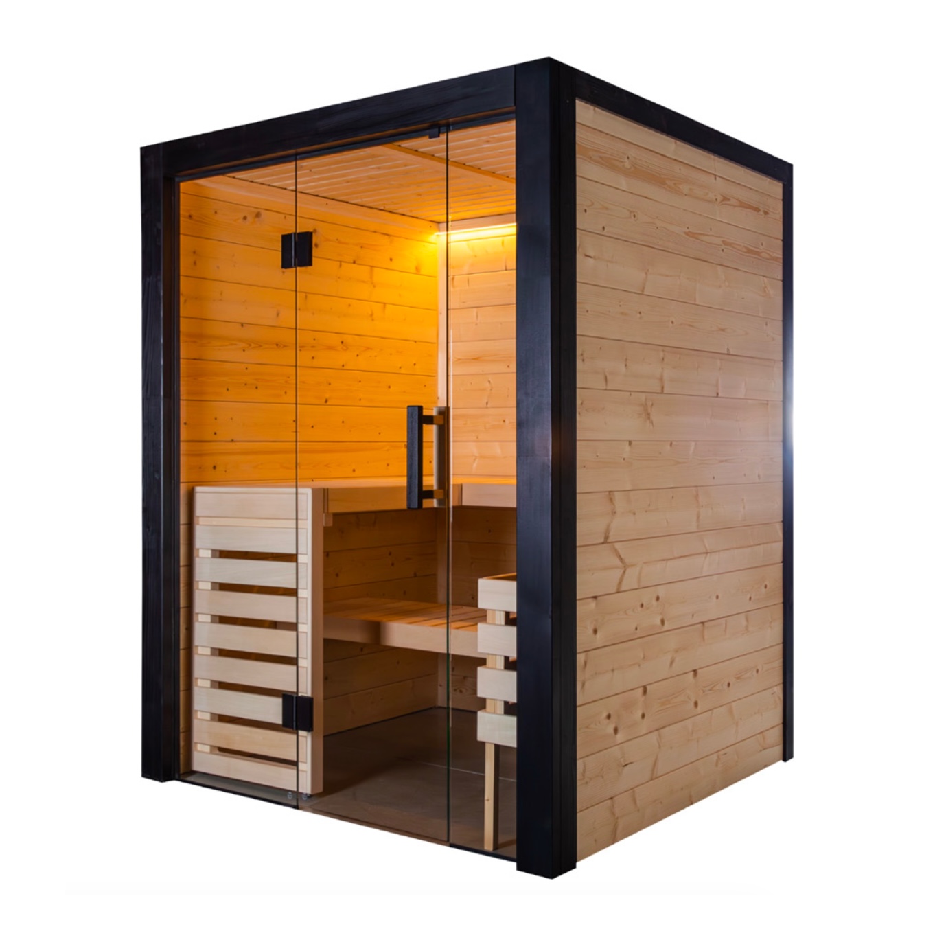 Harvia Family Small Saunakabine Massivholzsauna aus Fichte 166x159x204 cm