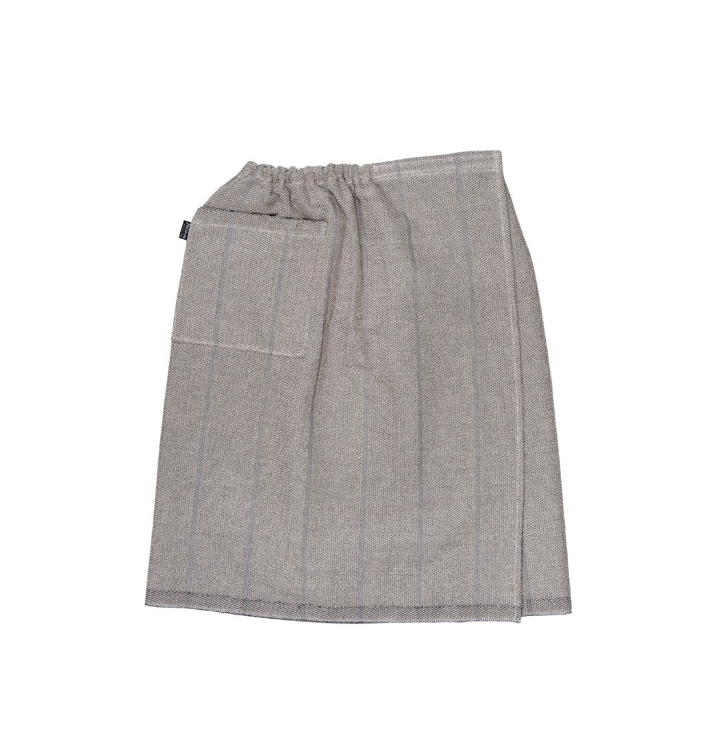 Jokipiin Laituri Kilt 70 x 145 cm finnischer Saunakilt für Herren natural/black