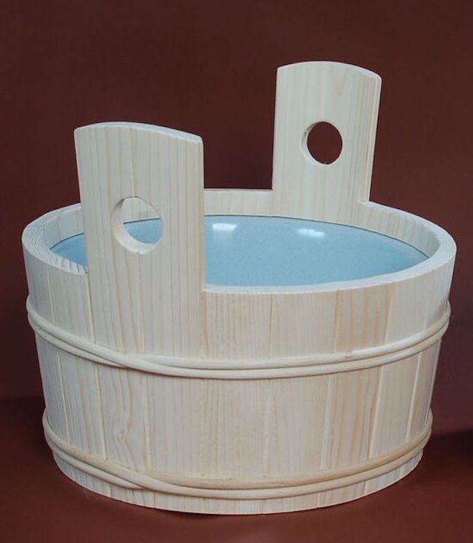Achleitner Sauna Fußbecken Wärmebecken aus Fichtenholz 14 l Inhalt 646 Achleitner Sauna Fußbecken Wärmebecken aus Fichtenholz 14 l Inhalt 646