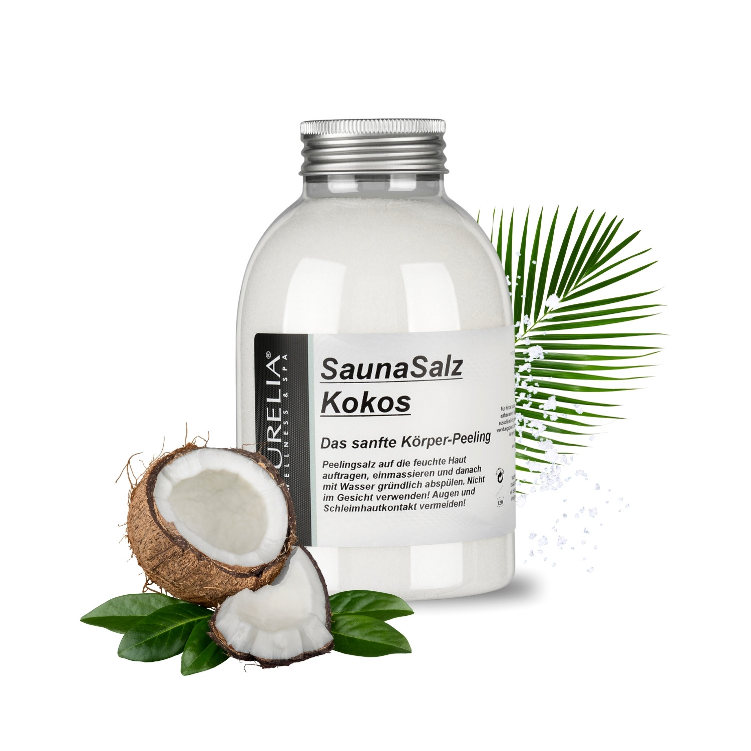 PURELIA Sauna Salz Kokos 650g Peelingsalz Sauna Salz Peeling Körperpeeling PURELIA Sauna Salz Kokos 650g Peelingsalz Sauna Salz Peeling Körperpeeling