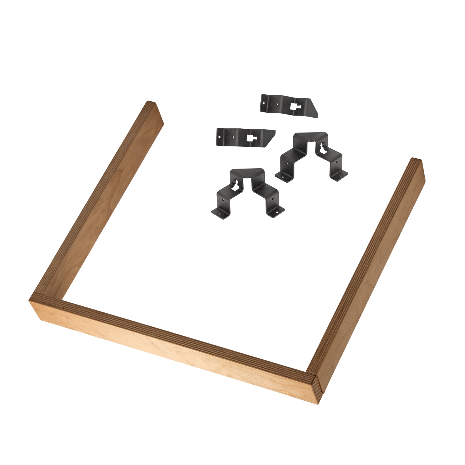 HUUM Core Wall Combi Safety Railing Schutzgeländer inkl. Halter in Schwarz