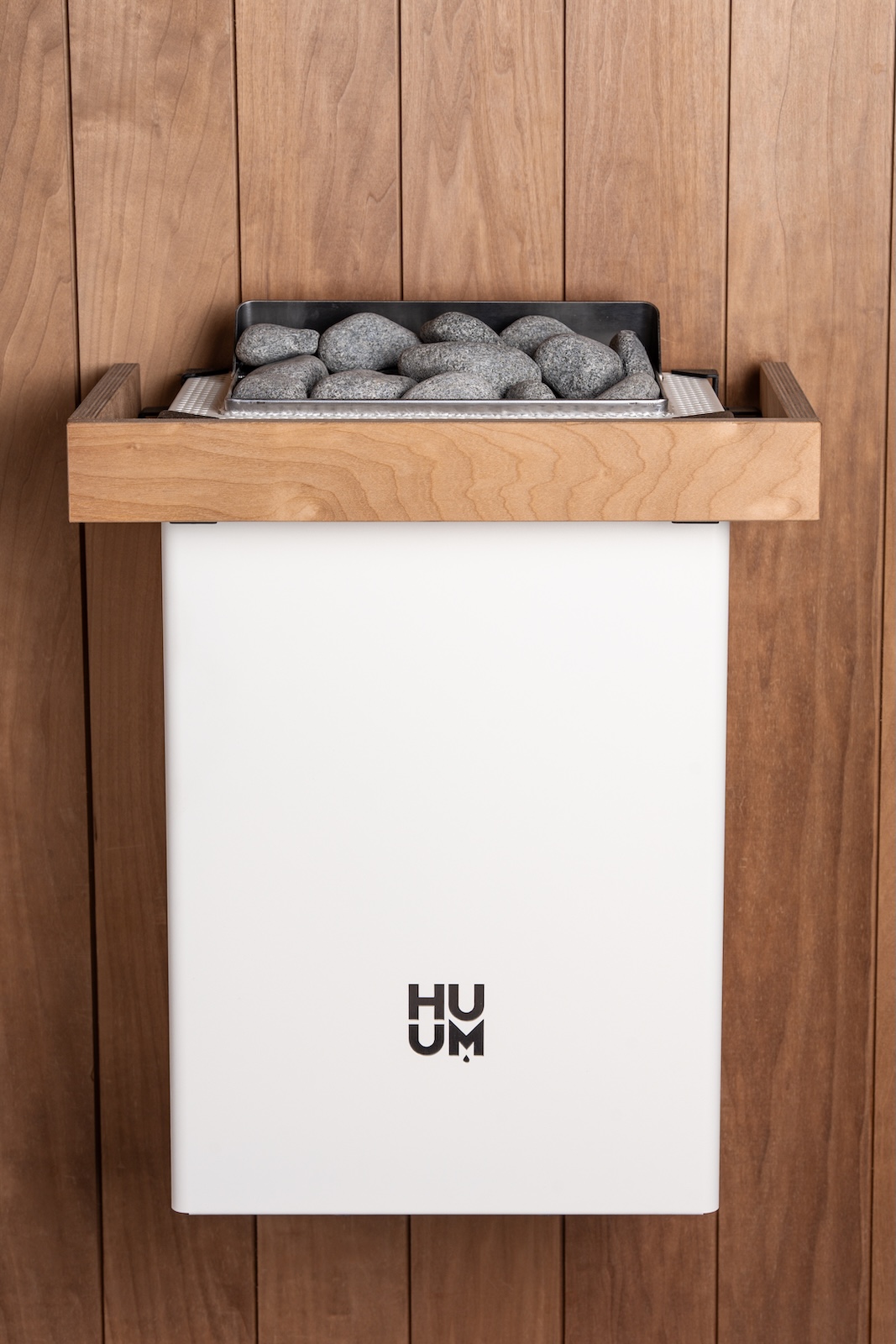 HUUM Core Wall 6 White Saunaofen 6 kW finnischer Saunaofen Design Wandofen