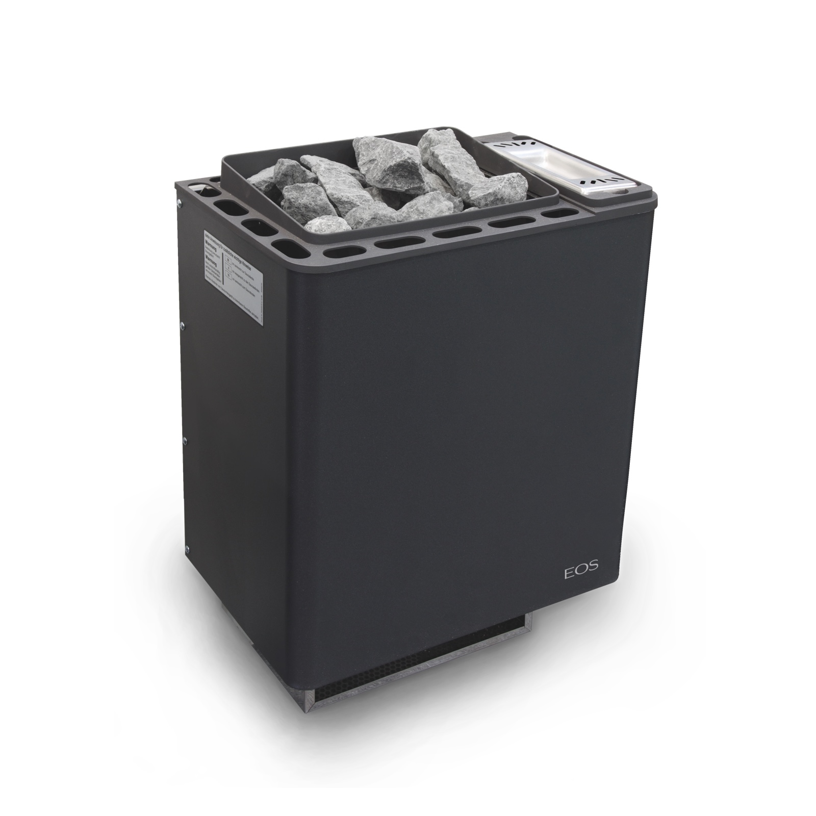 Eos Bi-O Thermat W 9 kW Combi Saunaofen mit Verdampfer Wandofen Anthrazit