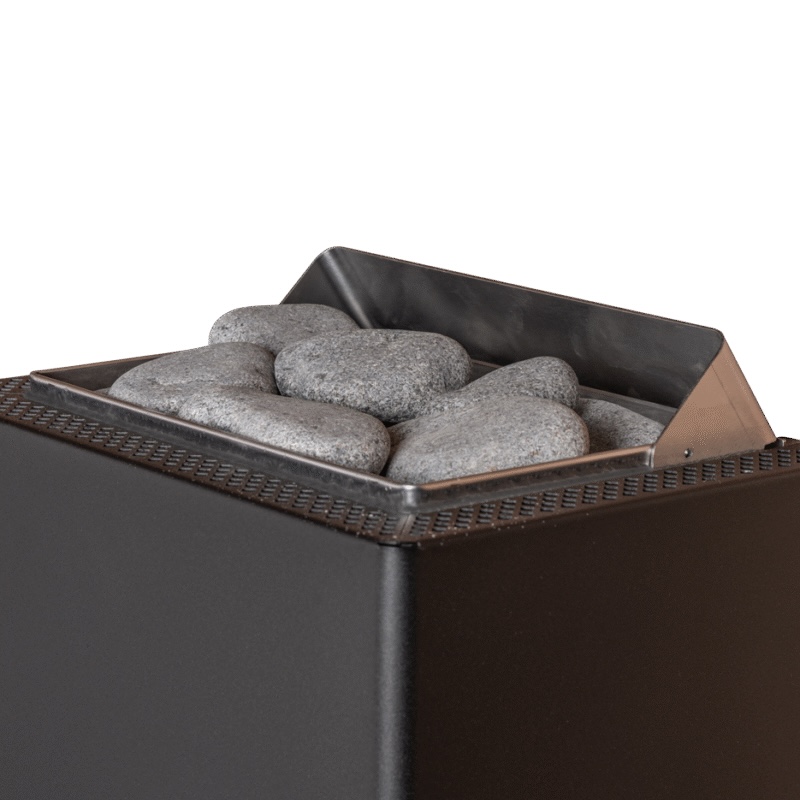 HUUM Core Wall Mini 3 Black Saunaofen 3 kW finnischer Saunaofen Design Wandofen