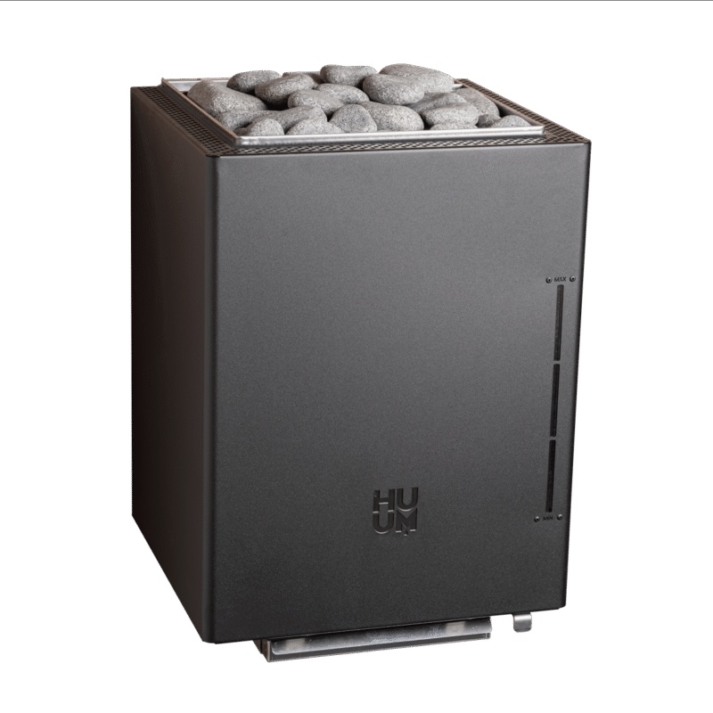 HUUM Core Wall Combi 7 Black Saunaofen 7,5 kW Combi Saunaofen Design Wandofen