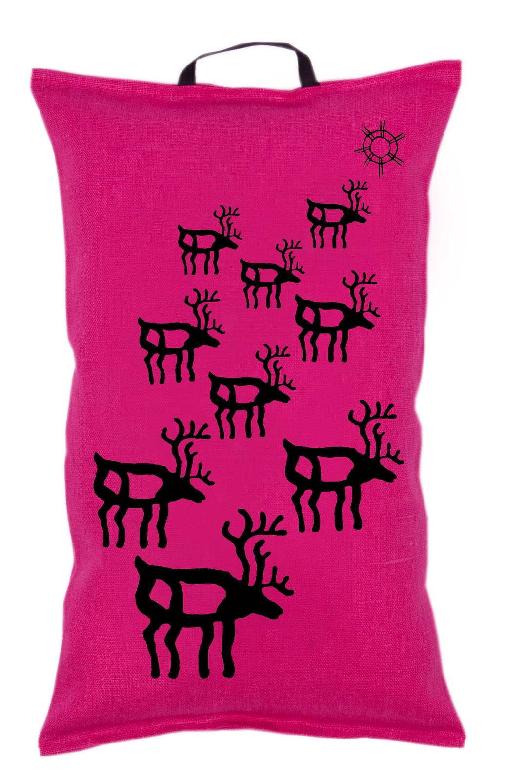 Pikkupuoti Oy Saunakissen Rentier Fuchsia finnisches Sauna Kissen Rosa aus Leinen 40x22cm Pikkupuoti Oy Saunakissen Rentier Fuchsia finnisches Sauna Kissen Rosa aus Leinen 40x22cm