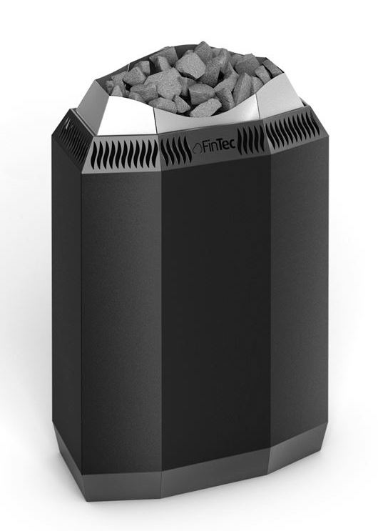 FinTec KAJA 10,5 kW Premium Elektro-Saunaofen finnischer Saunaofen Pulverbeschichtet Anthrazit FinTec KAJA 10,5 kW Premium Elektro-Saunaofen finnischer Saunaofen Pulverbeschichtet Anthrazit