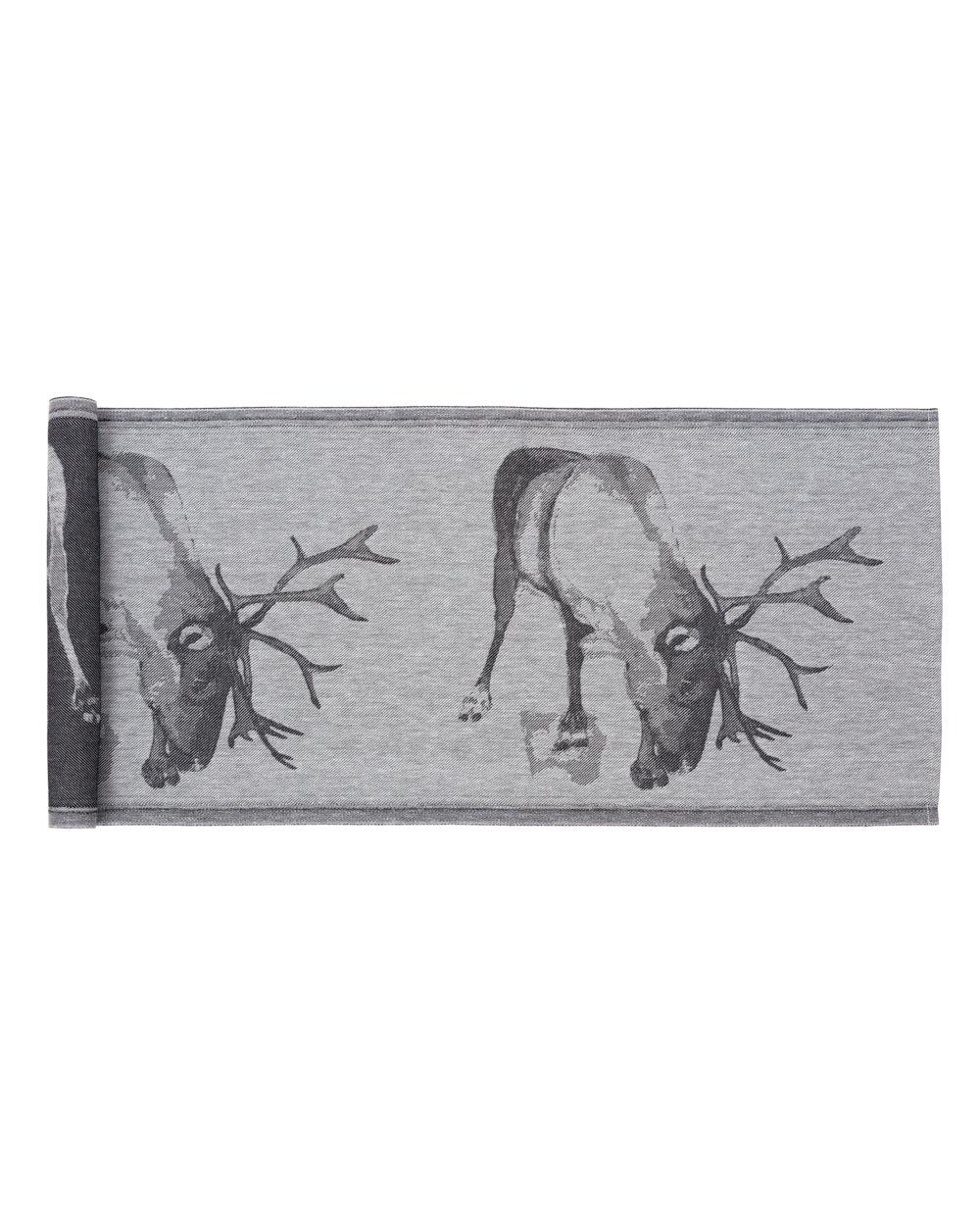 Jokipiin Poro Sauna Sitzunterlage 45 x 160 cm Sauna Seat Cover white/black