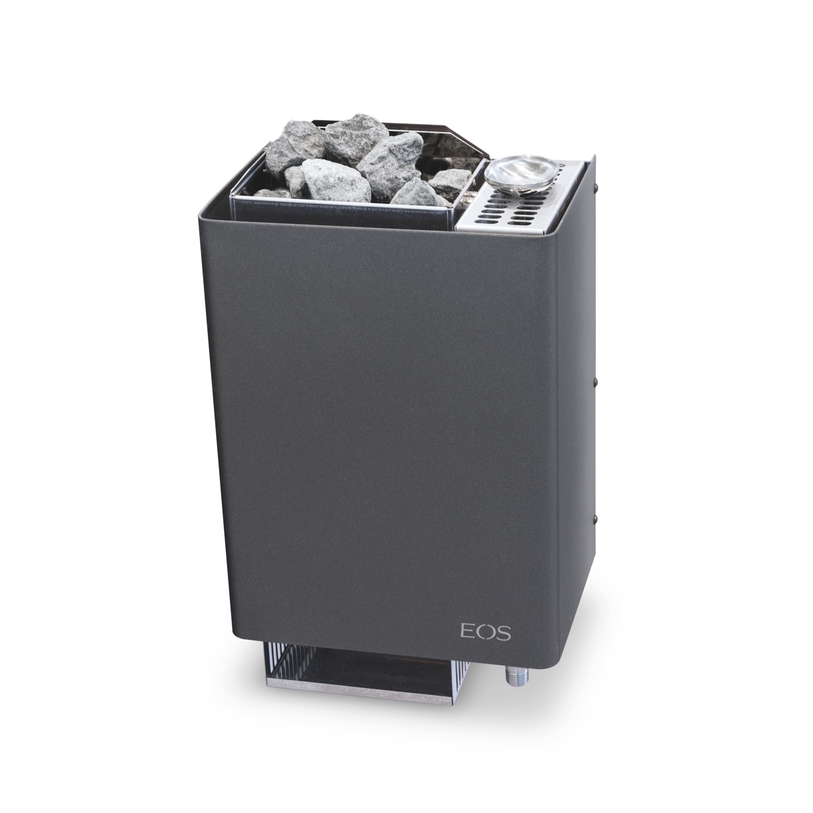 Eos Bi-O Mini W 3 kW Combi Saunaofen mit Verdampfer Wandofen Anthrazit