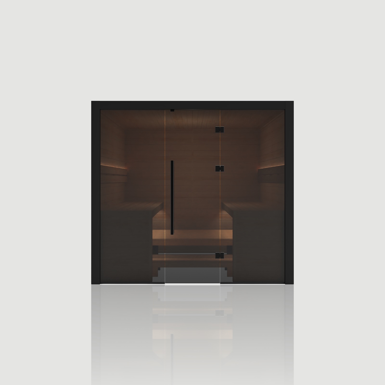 Hekla Traditional 220 Nero Sauna für 6 Personen Saunakabine 220x210x210 cm