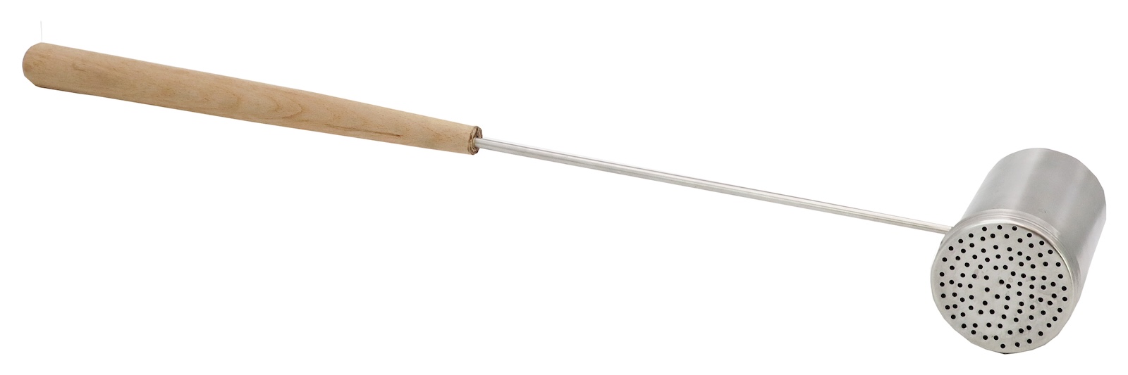 Nikkarien Saunakelle 76 cm mit Aufsatz Schöpfkelle aus Edelstahl mit Holzgriff