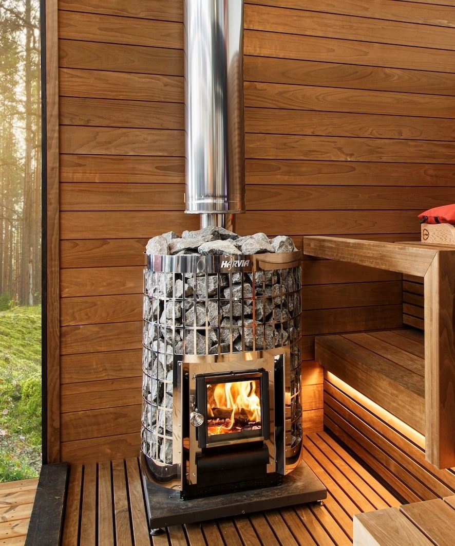 Harvia Cilindro 20 Steel holzbeheizter Saunaofen 17 kW Sauna Holzofen BImSchV 2