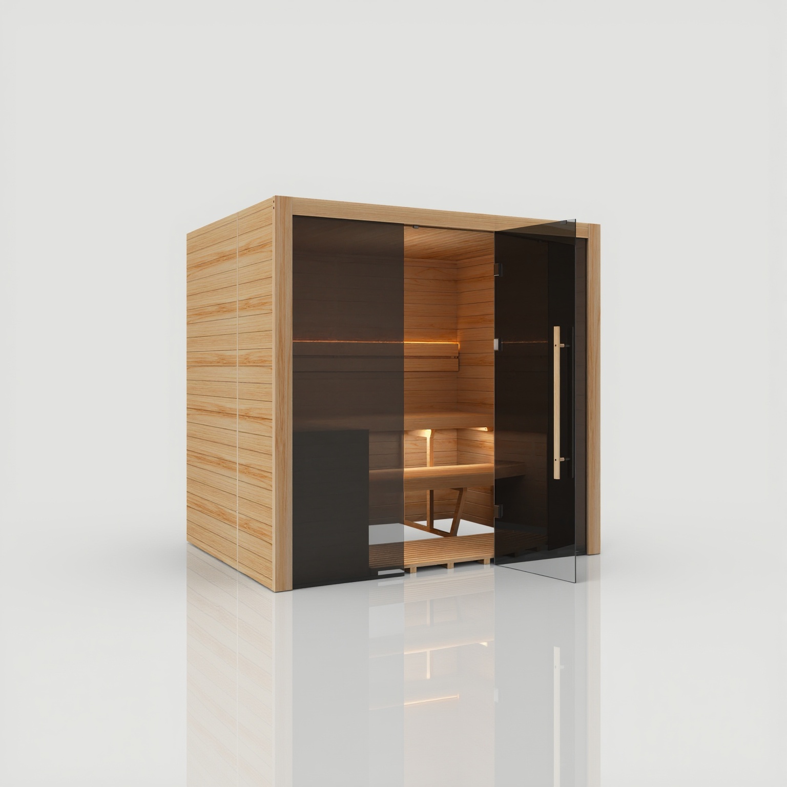 Hekla Traditional 210 Scandi Sauna für 3-4 Personen Saunakabine 210x160x210 cm