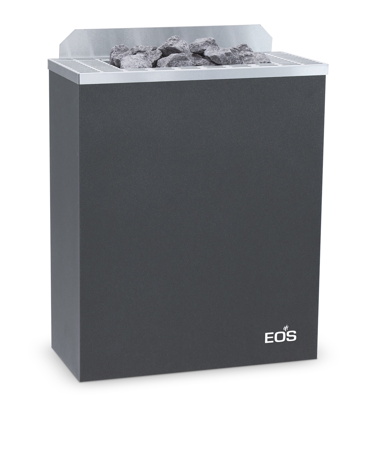 Eos Gracil W 9 kW finnischer Saunaofen Elektrischer Wandofen Anthrazit-Perleffekt