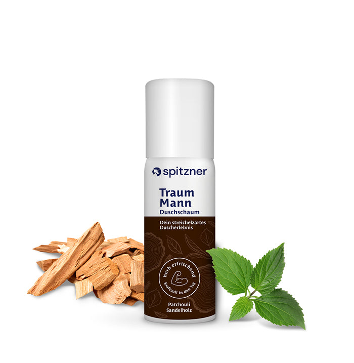 Spitzner Duschschaum TraumMann 50 ml Erfrischende Wellness-Dusche sanft hautverträglich und 100% vegan