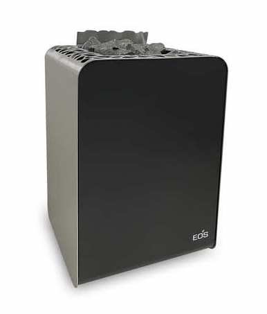 Eos Organic W 9 kW finnischer Saunaofen Elektro Wandofen Anthrazit