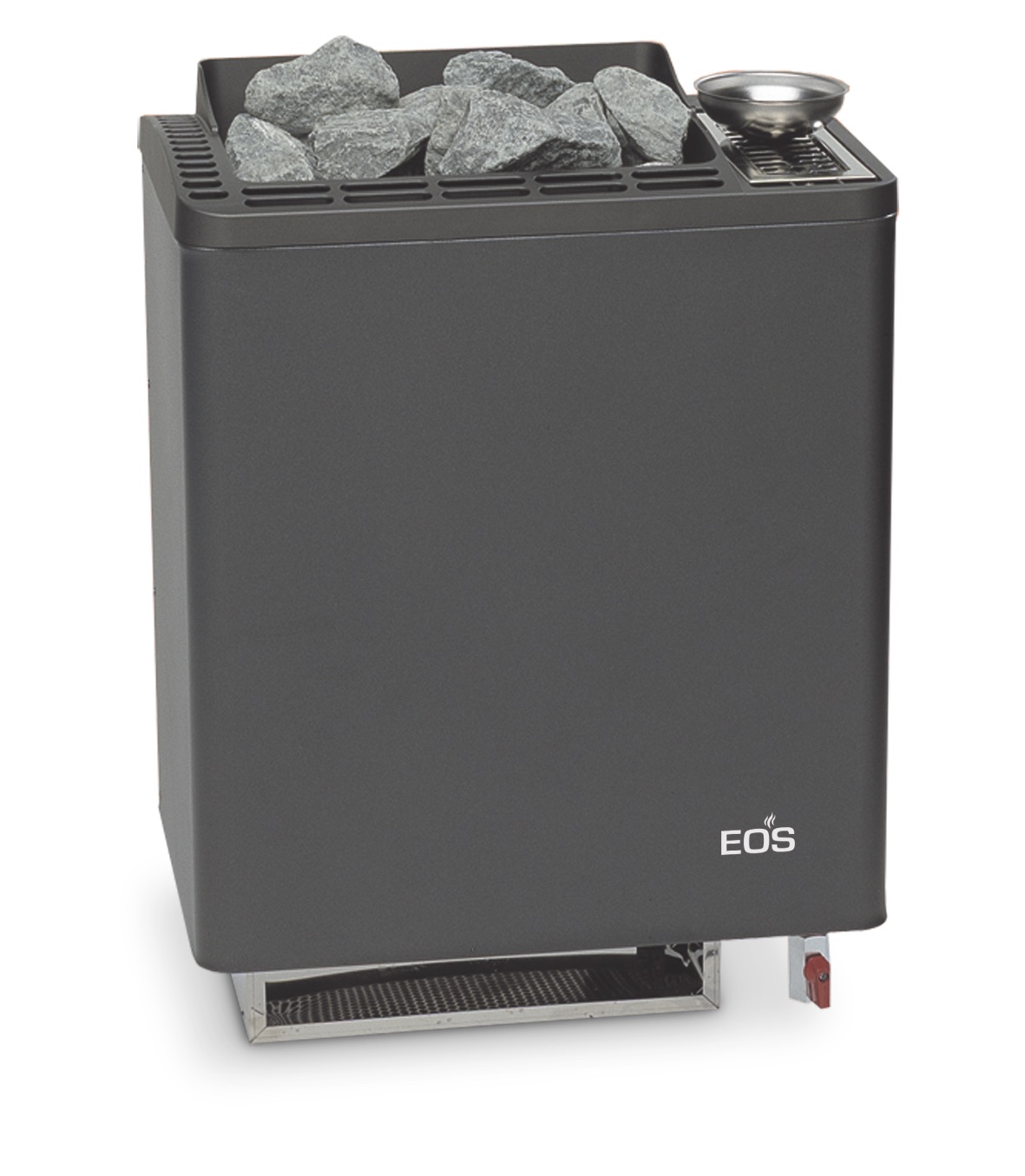 Eos Bi O Tec W 7,5 kW Saunaofen mit Verdampfer Verdampferofen Wandofen Anthrazit