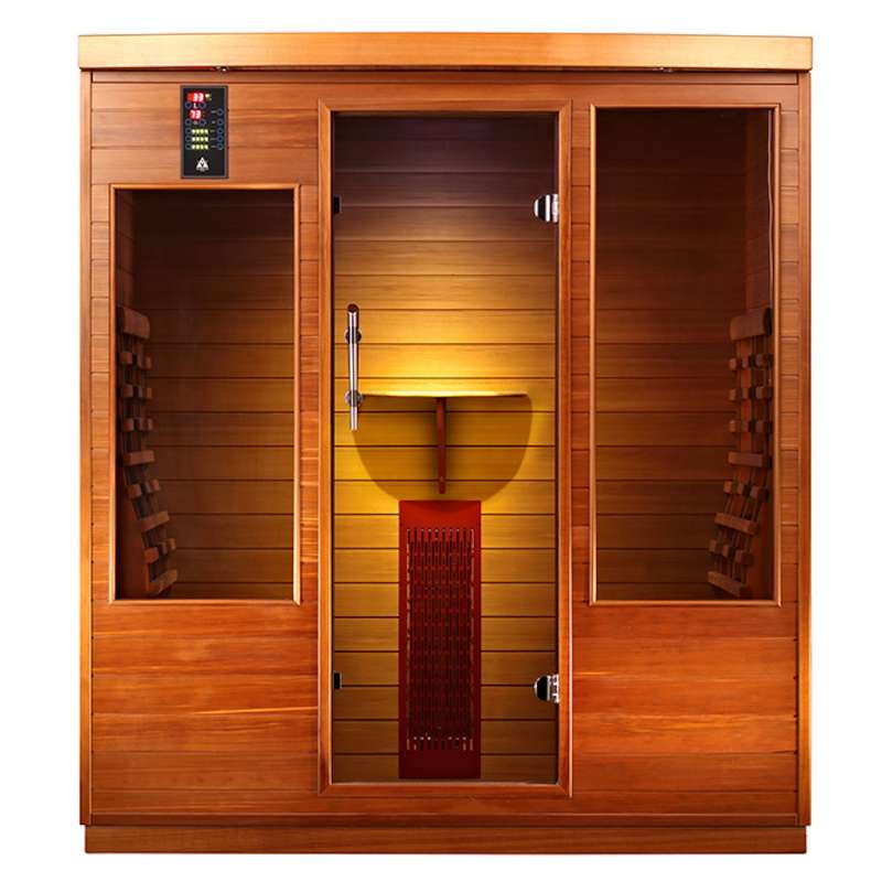 Health Wellness Infrarotkabine 9004 Zedernholz 4 Personen ca. 175 x 110 x 195 cm