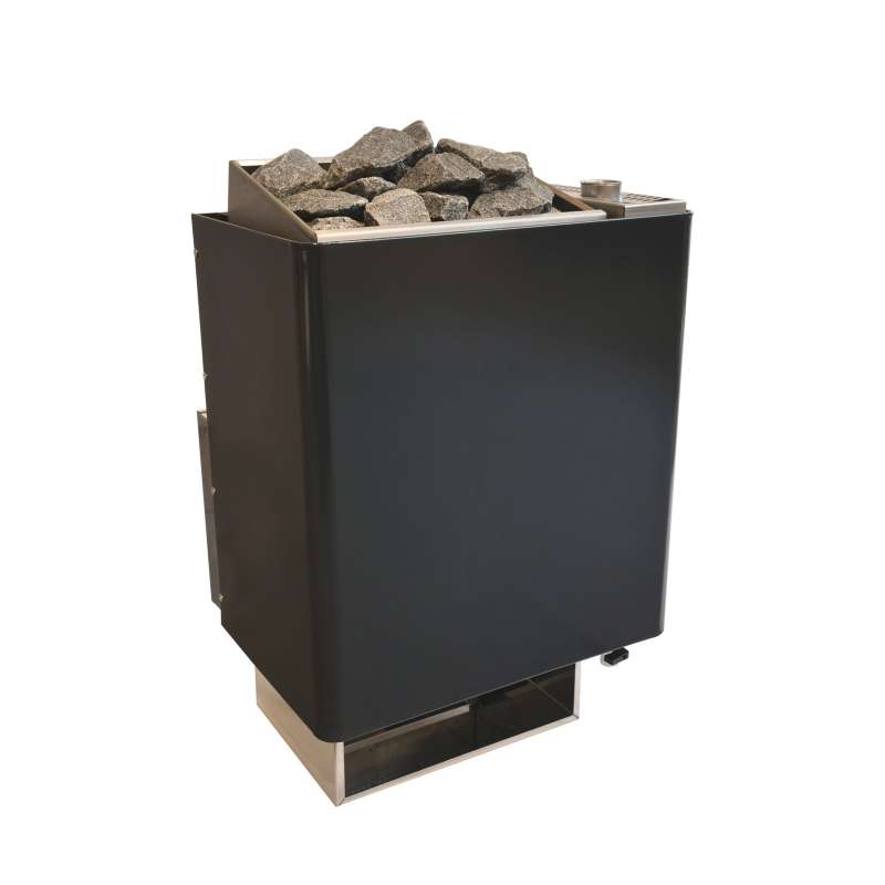 Infraworld Durano black Verdampferofen 9 kW Combi Saunaofen inkl. Saunasteine
