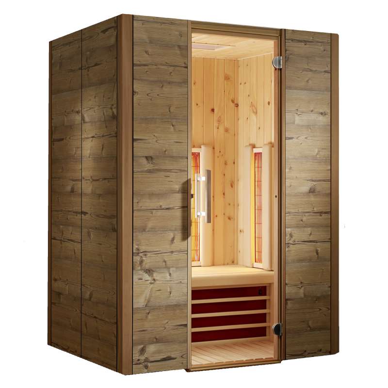 Infraworld TrioSol Alpina Zirbe 150 Infrarotkabine Infrarotsauna Wärmekabine
