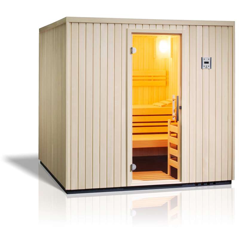 Infraworld Sauna Safir Elementsauna Größe 213 x 213cm nordische Fichte 391003