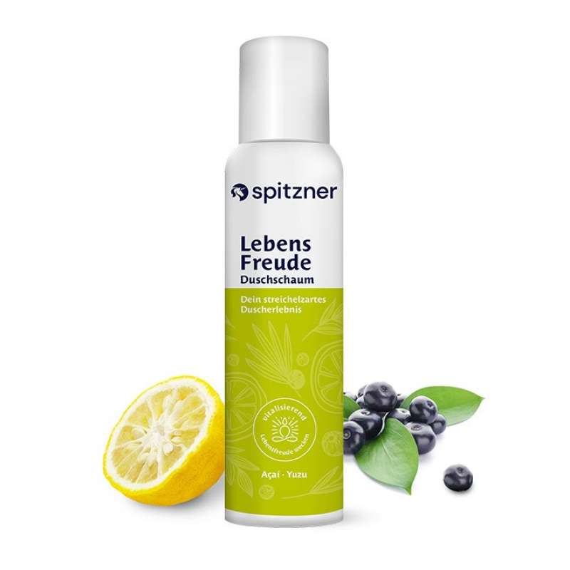 Spitzner Duschschaum Acai-Yuzu 150 ml Vitalisierende Wellness-Dusche sanft hautverträglich und 100%