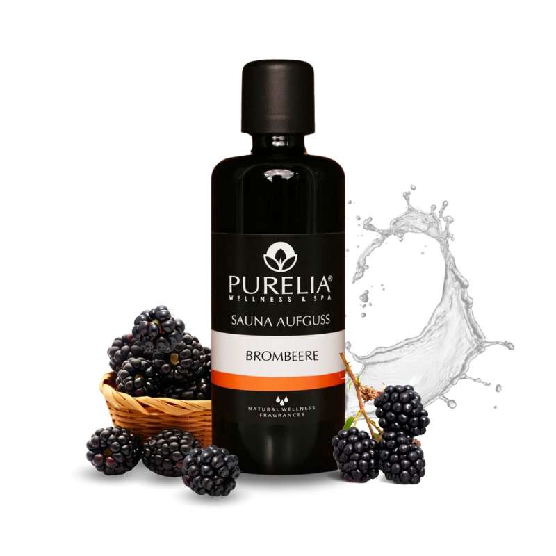 PURELIA Saunaaufguss Brombeere 100 ml natürlicher Sauna-aufguss - reine ätherische Öle