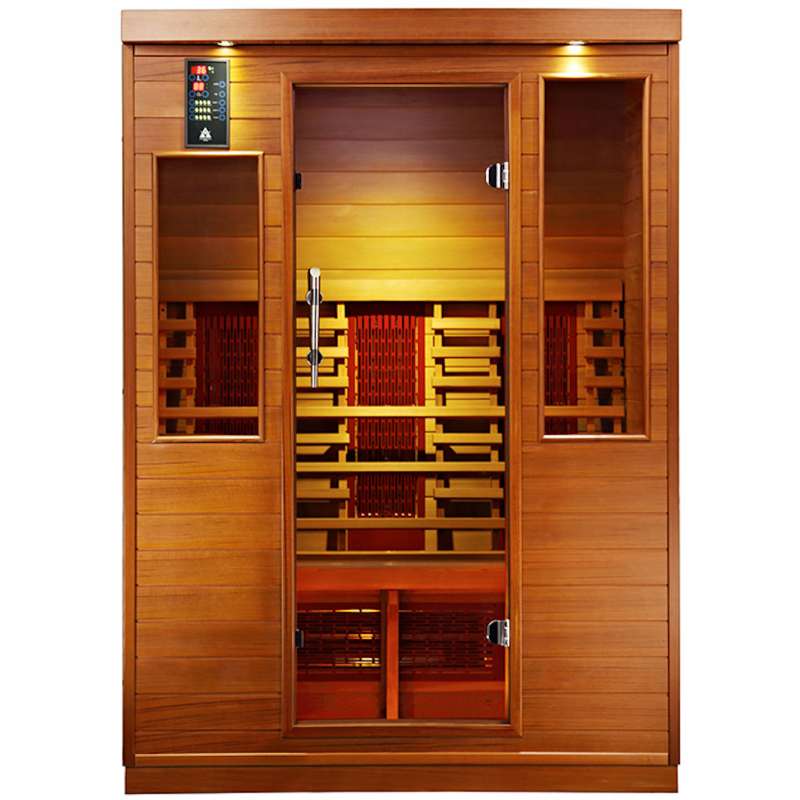 Health Wellness Infrarotkabine 9003s Zedernholz 3 Personen ca. 140 x 110 x 195cm
