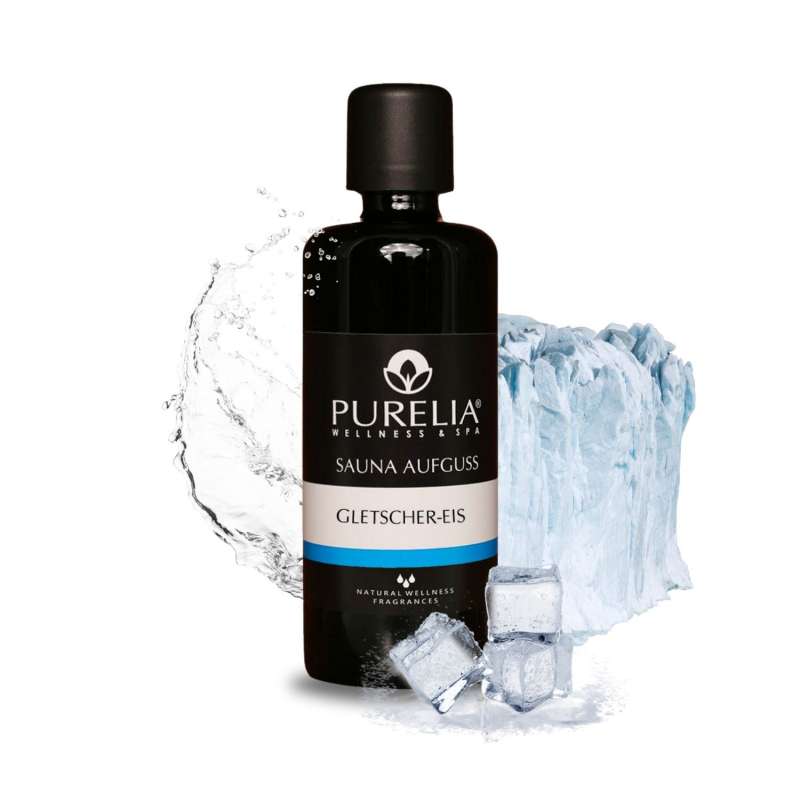PURELIA Saunaaufguss Konzentrat Gletscher-Eis 100 ml natürlicher Sauna-aufguss - reine ätherische Öl