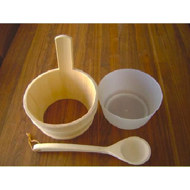 Achleitner Sauna Aufguss Set 3 teilig Kunststoffeinsatz herausnehmbar 805