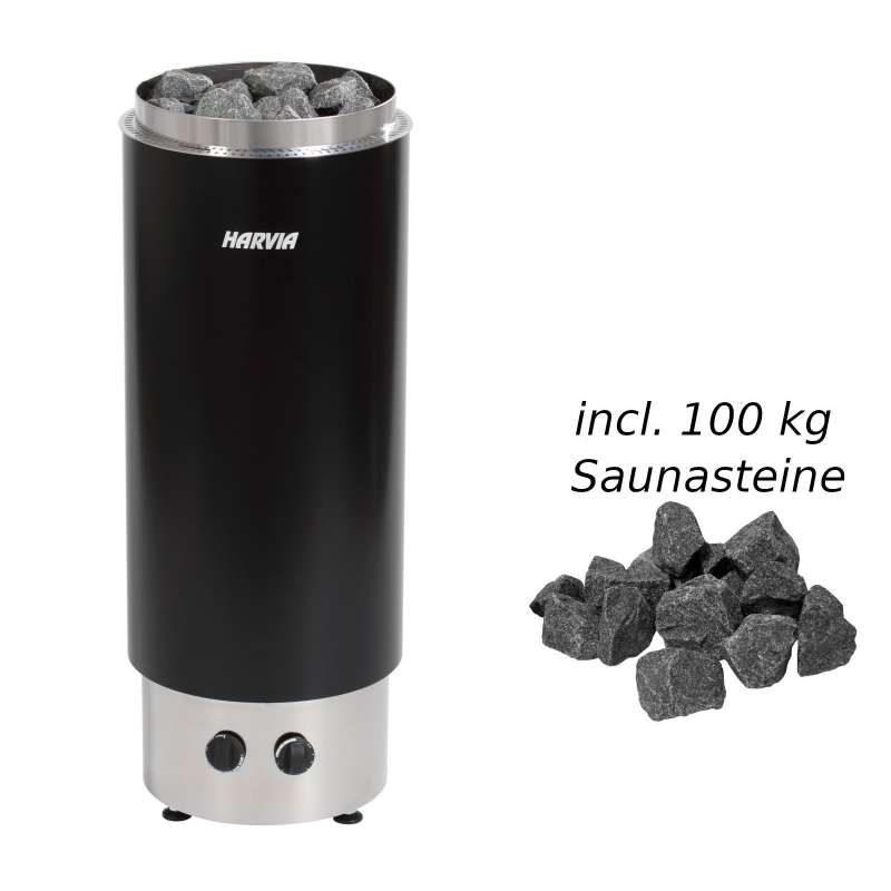 Harvia Saunaofen PC90F Cilindro 9,0 kW Elektroofen inkl Steuerung Saunaheizgerät