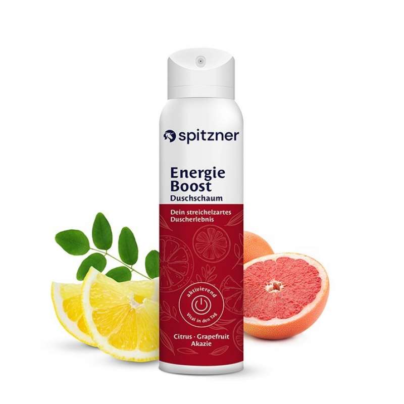 Spitzner Duschschaum Energy 150 ml Aktivierende Wellness-Dusche sanft hautverträglich und 100% vegan