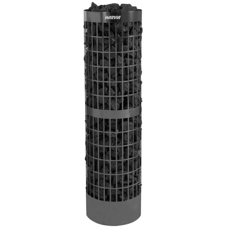 Harvia Cilindro Pro 10/13,2 kW Black Steel PC100E/135E Saunaofen Elektroofen Stahl schwarz