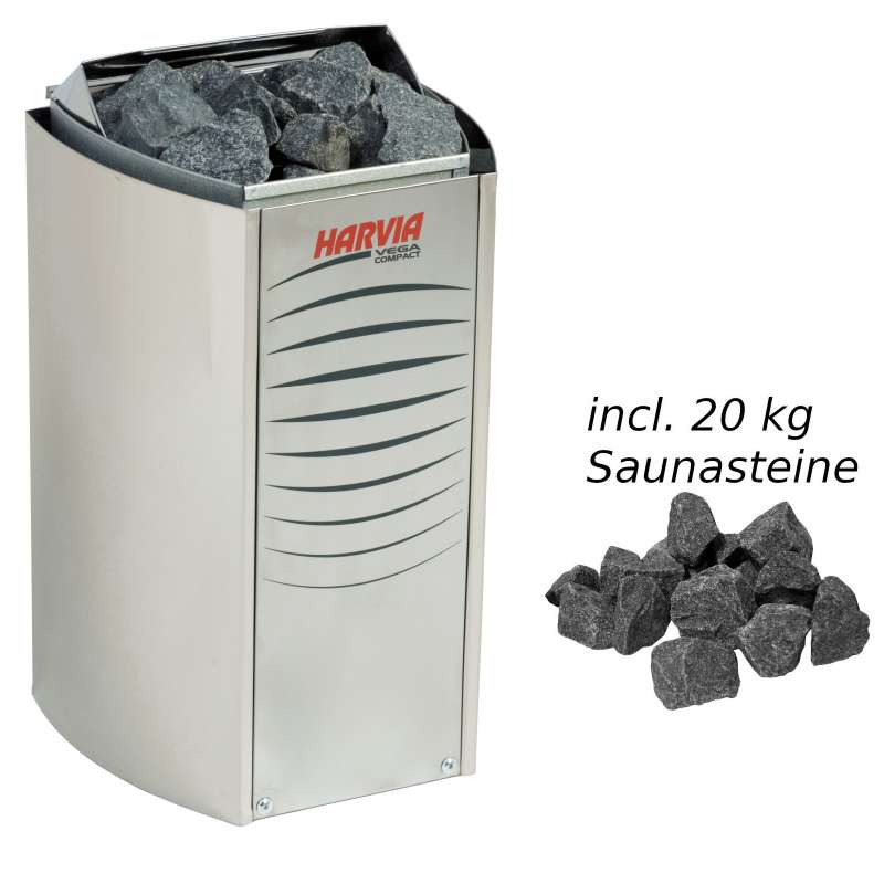 Harvia Saunaofen Vega Compact E 2,3 kW Elektroofen BC23E Saunaheizung Heizgerät