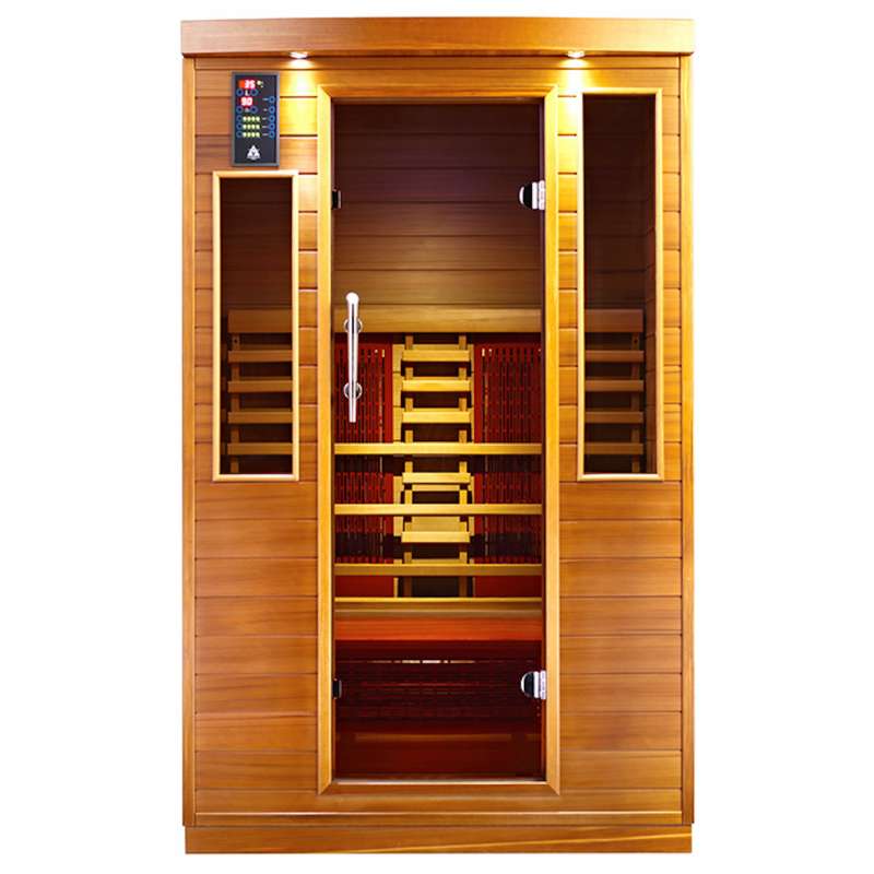Health Wellness Infrarotkabine 9002 Zedernholz 2 Personen 120 x 105 x 195 cm