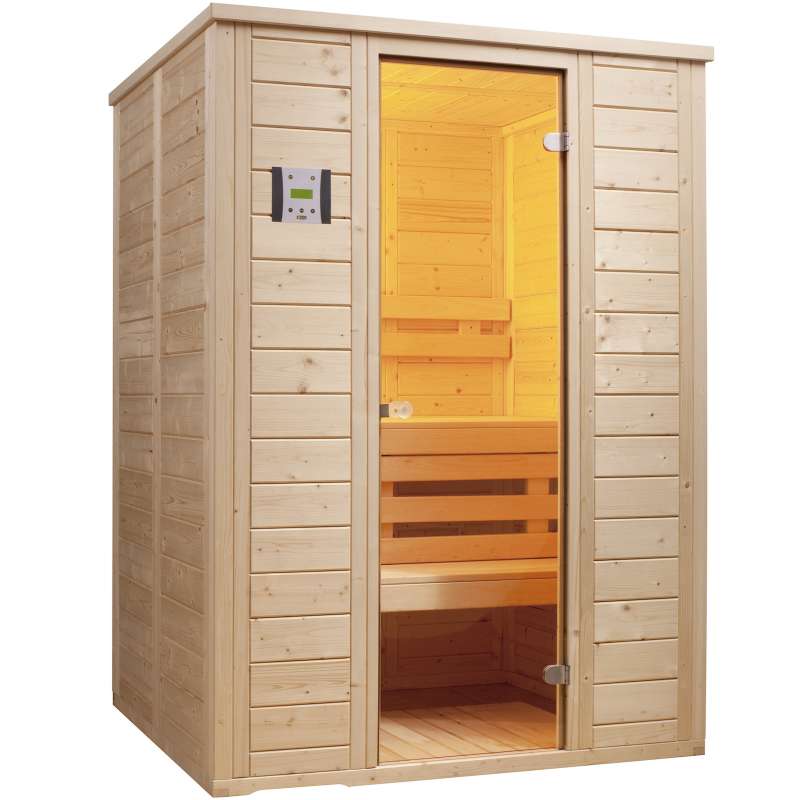 Infraworld Sauna Vitalis 148 Massivsauna Größe 148x119 cm nord Fichte 390111
