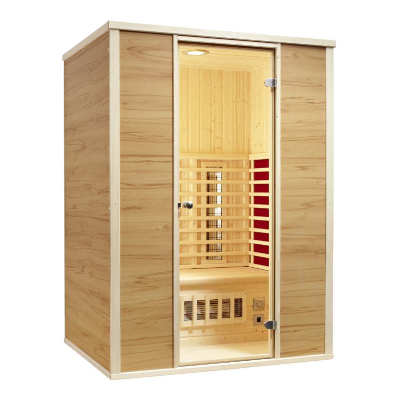 Infraworld Java Duo 145 Infrarotkabine Größe 145 x 110 cm Wärmekabine 390123