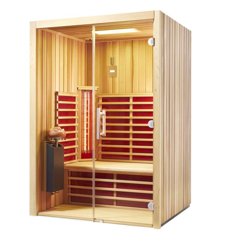 Infraworld TrioSol Glas 145 Ceder Infrarotkabine Größe 145 x 112 cm 390149