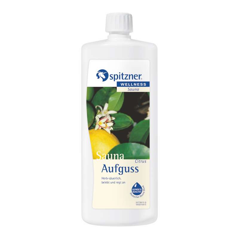 Spitzner Saunaaufguss Citrus 1 Liter Sauna Aufguss herb-säuerlich 1000 ml