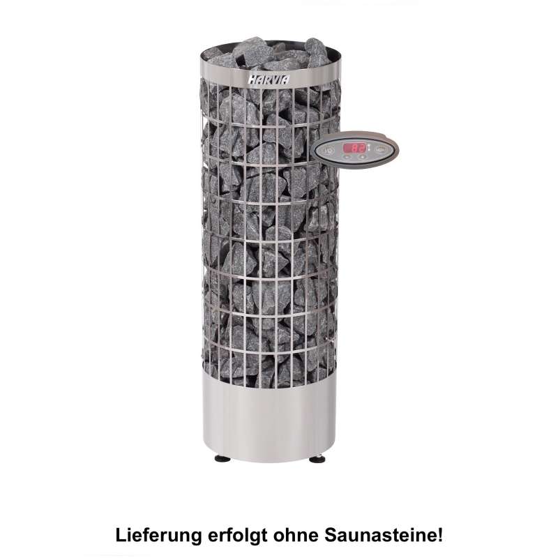 Harvia Saunaofen Cilindro 7,0 kW Elektroofen PC70EE Saunaheizung mit Steuergerät