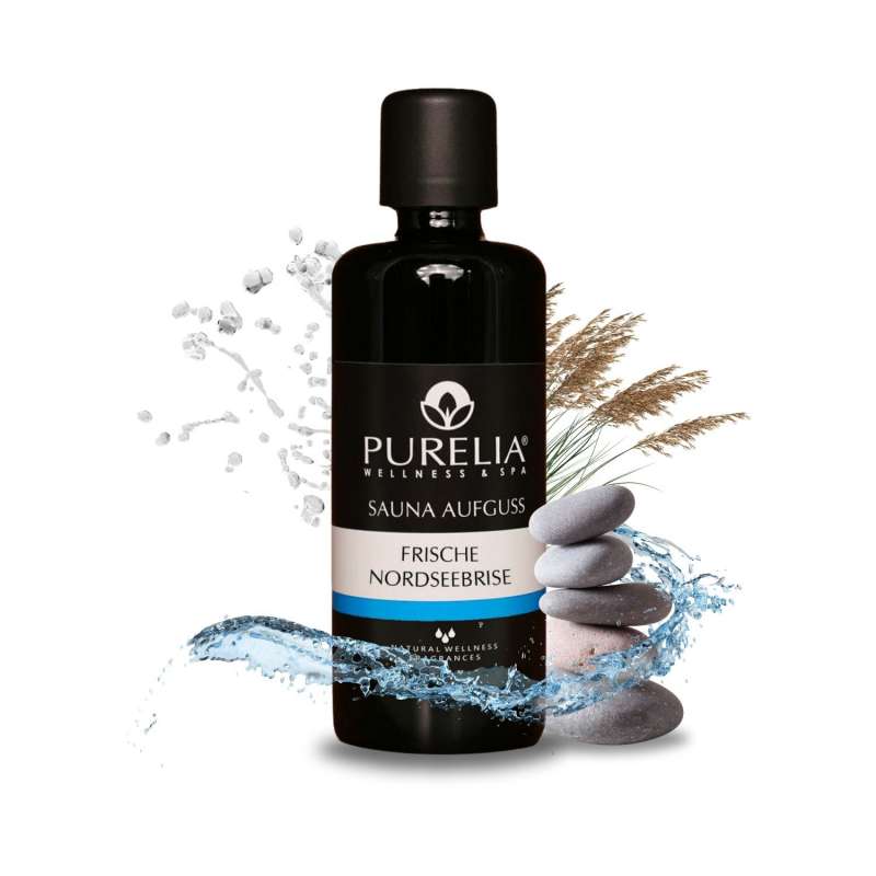 PURELIA Saunaaufguss Konzentrat Nordseebrise 100 ml natürlicher Sauna-aufguss - reine ätherische Öle