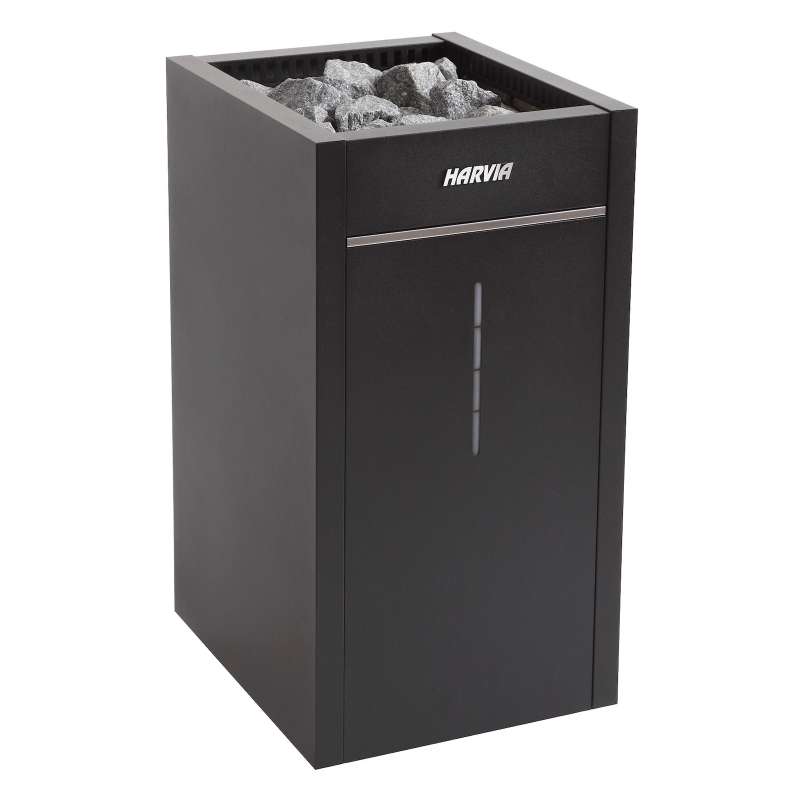 Harvia Virta Combi HL110S Saunaofen mit Verdampfer 10,8 kW Combiofen Standofen schwarz